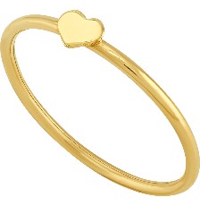 [KDGR.106] ANILLO MINI CORAZON NIÑA 10K - KDGR.106