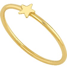 [KDGR.107] ANILLO MINI ESTRELLA NIÑA 10K - KDGR.107