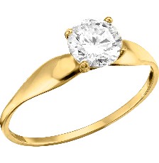 [KDGR.122] ANILLO SOLI ANGOSTO LISO 10K - KDGR.122