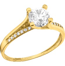 [KDGR.134] ANILLO SOLITARIO LAZOS 10K - KDGR.134