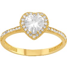 [KDGR.141] ANILLO SOLITARIO CORAZON 10K - KDGR.141