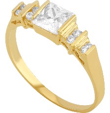 [KDGR.142] ANILLO CUADROS RELIEVE 10K - KDGR.142