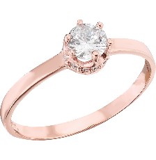 [KDGR.146] ANILLO SOLI CORONA ROSA 10K - KDGR.146