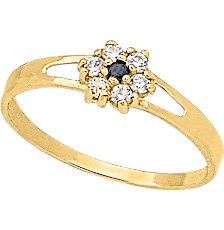 [KDGR.152] ANILLO ROSETA ONIX 10K - KDGR.152