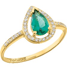 [KDGR.158] ANILLO GOTA VERDE CIRCS 10K - KDGR.158