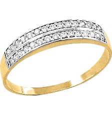 [KDGR.174] ANILLO CHURUMB DOBLE 10K - KDGR.174