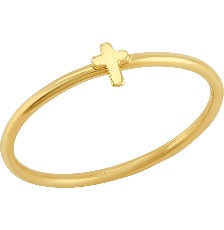 [KDGR.179] ANILLO MINI CRUZ 10K - KDGR.179